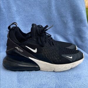 Nike Air Max 270 Midnight Black and White Sneakers
